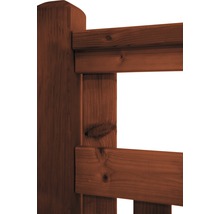 Detailansicht eines Holzzauns