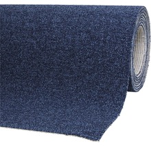 Blauer Teppich Meterware auf Rolle