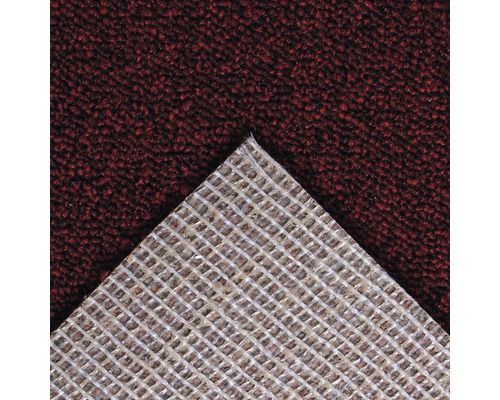 Nahaufnahme eines Teppichs mit Gewebestruktur auf der Rückseite