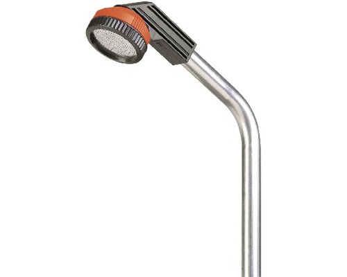 Gartendusche mit Duschkopf aus Metall