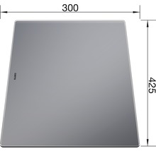 Blanco Abtropfschale mit den Maßen 300 mal 425 Millimeter.