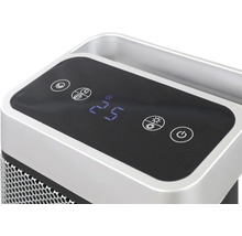 Nahaufnahme der Bedienelemente eines Heizlüfters