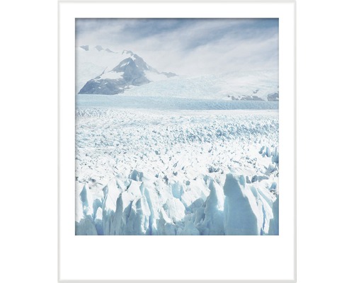 Gerahmtes Bild einer Gletscherlandschaft