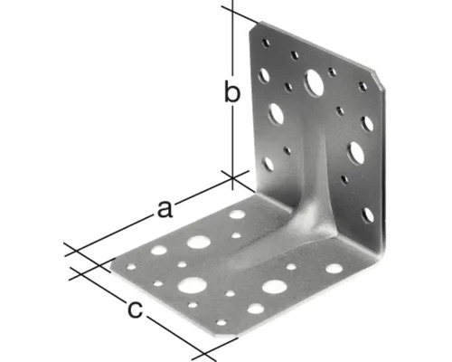 Winkelverbinder mit Abmessungen a, b und c