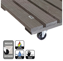 Pflanzenroller WagnerSystem Kiefer 38x38 cm Tragkraft 150 kg braun