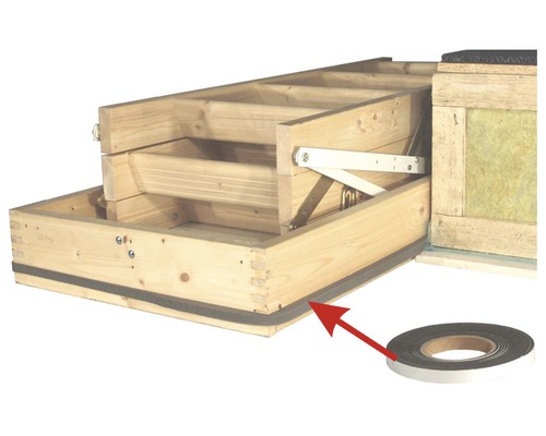 Passivhaus-Einbauset für Bodentreppen aus Holz Passivhaus-Einbauset für Bodentreppen aus Holz
