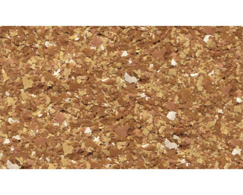 Dekorative Beschichtung mit braunen und beigen Chips