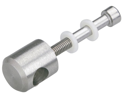 Befestigungselement aus Metall mit Gewinde und Unterlegscheiben