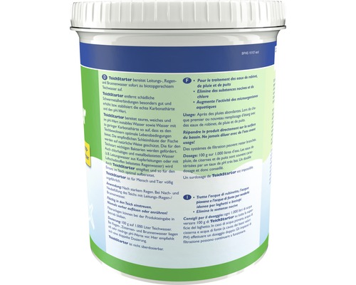 Behälter Teichstarter zur Aufbereitung von Leitungswasser, Regenwasser und Brunnenwasser