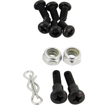 Set mit Schrauben, Muttern und Splint