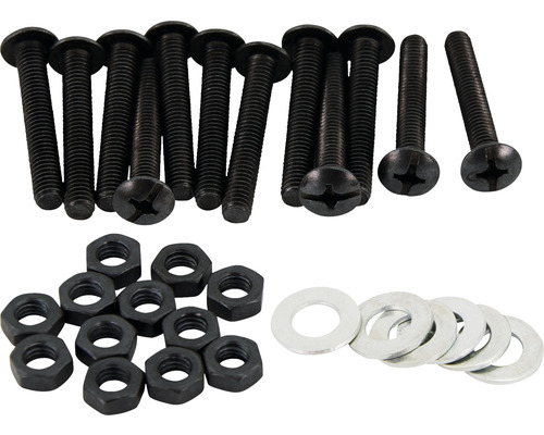 Sortiment aus Schrauben, Muttern und Unterlegscheiben