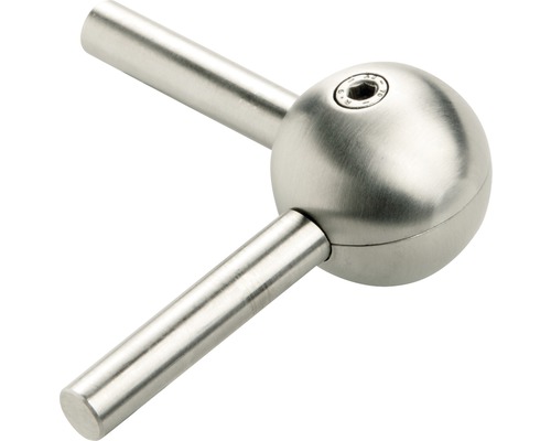 Kugelverbinder aus Metall mit Schraube