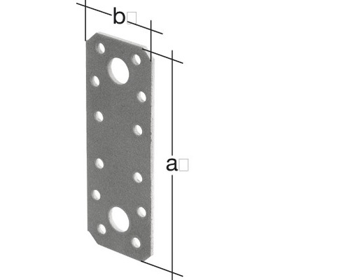 Verbindungsmittel aus Metall mit Löchern zur Befestigung