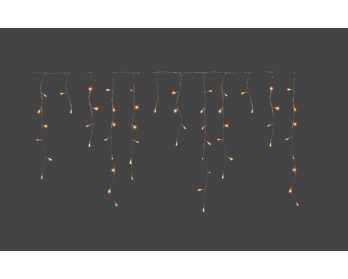 Eiszapfen Lichterkette mit hängenden Lampen