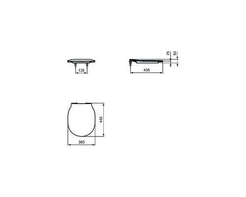 WC-Sitz Für CESAME ARETUSINA, Weiß, Soft-Close Scharniere – Aus Hochwertigem Thermoplast, Made In Italy