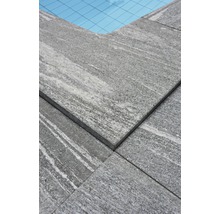 FLAIRSTONE Poolumrandung Arctic Gneis grau Eckstück innen gerundet 60x35 / 60x35 x 3 cm-thumb-3