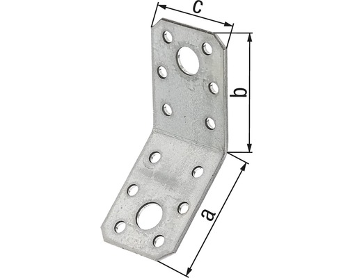 Winkelverbinder aus Metall mit Löchern zur Befestigung