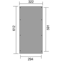 Einzelcarport weka Optima 322x612 cm kesseldruckimprägniert-thumb-1 Einzelcarport weka Optima 322x612 cm kesseldruckimprägniert-thumb-1