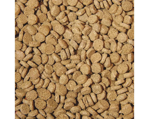 Nahaufnahme von Tierfutterpellets