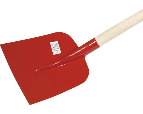 Spaten mit Holzstiel und Stahlblatt