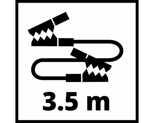 Symbol für ein Starthilfekabel mit einer Länge von 3,5 Metern