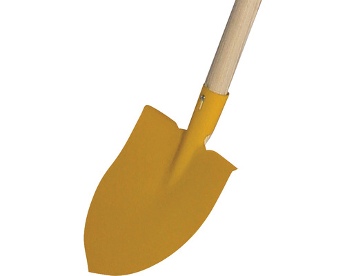 Gartenspaten mit Holzgriff und Stahlblatt