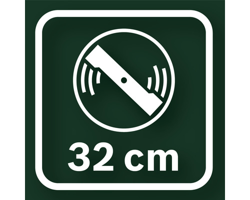 Symbol für 32 Zentimeter Schnittbreite