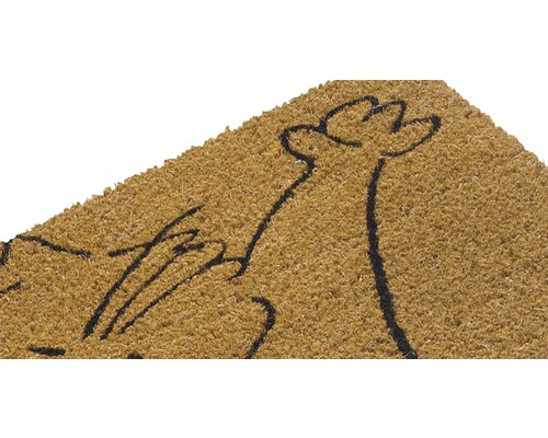 Fußmatte aus Kokosfaser mit Muster
