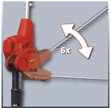 Einhell Heckenschere mit sechsfach verstellbarem Schneidkopf