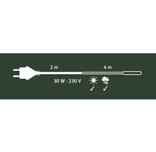 Frostschutz-Heizkabel Videx, 40 W, 4 m