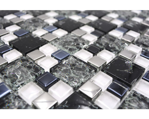Mosaikfliesen mit Glas- und Steinoptik