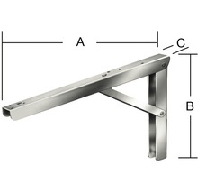 Klappträger Multi-Line B 36 x H 270 x T 400 mm verzinkt-thumb-1 Klappträger Multi-Line B 36 x H 270 x T 400 mm verzinkt-thumb-1
