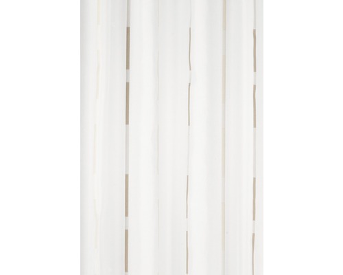 Weißer Vorhang mit Streifenmuster