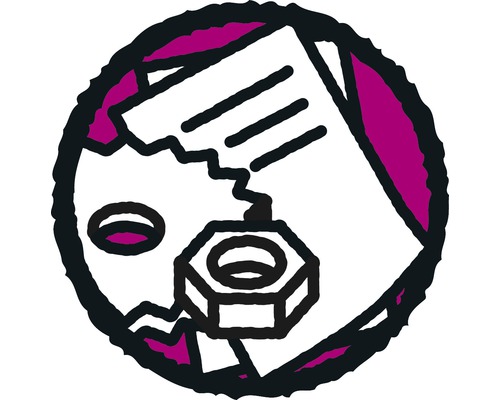 Symbol für Schrauben und Muttern