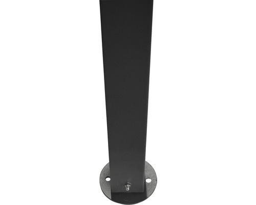 Vierkantrohrpfosten mit Fußplatte