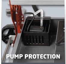 Pumpe einer Fliesenschneidmaschine mit Pumpenschutz