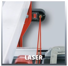 Laserfunktion einer Fliesenschneidmaschine im Detail