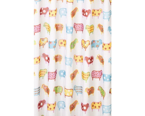 Vorhang mit Schafsmotiv