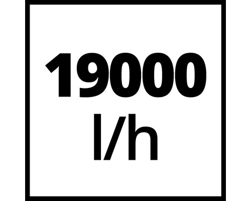 Fördermenge 19000 Liter pro Stunde
