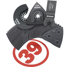 Worx Multitool Zubehör Set, 39-teilig