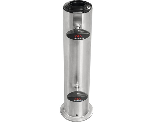 Doppler Schirmständer aus Edelstahl mit Drehgriffen