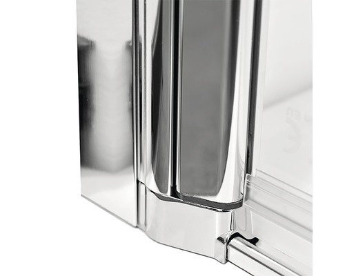 Detailansicht einer Duschkabine mit Rahmen