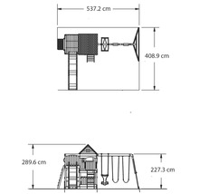 Abmessungen Spielturm