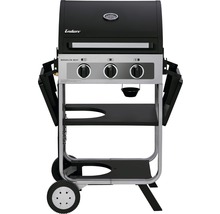 Gasgrill Enders Brooklyn 3 Brenner 54 x 113 x 106,5 cm schwarz silber inkl. Deckelthermometer, Grillrost, Warmhalterost, Seitenablage, Fettauffangschale Grillrost Edelstahl