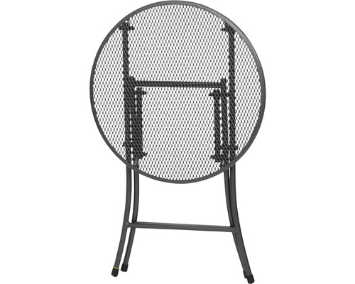 Klappbarer runder Gartentisch mit Gittermuster