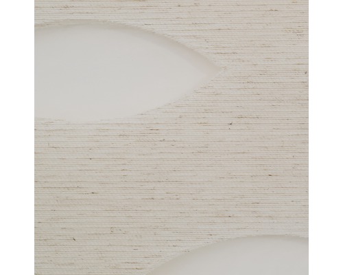 Nahaufnahme einer beigen Vliestapete mit gewebter Struktur