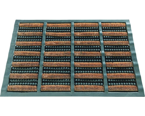 Fußabstreifer mit Bürsten und Noppen