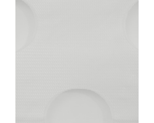 Weiße 3D-Wandpaneele mit kreisförmigem Muster
