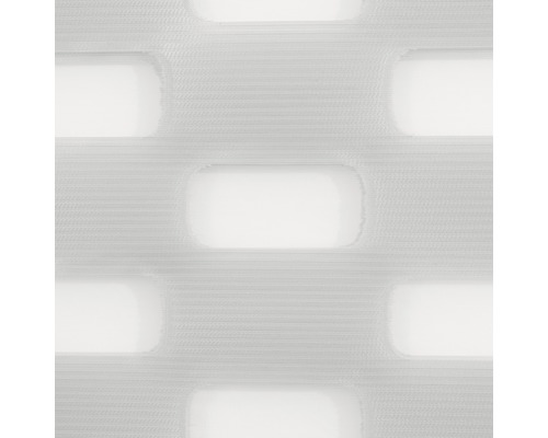 Nahaufnahme eines Stoffes für ein Doppelrollo mit Rechteckmuster