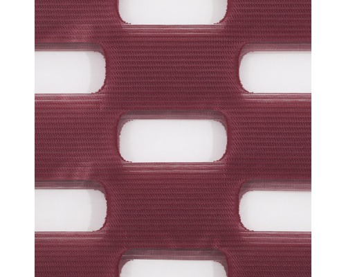 Nahaufnahme eines textilen Rollo-Stoffes mit rechteckigen Aussparungen